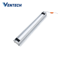 Diffuseur linéaire invisible Ventech, diffuseur d'air linéaire caché en aluminium avec éclairage