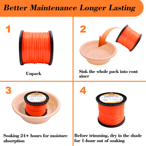 Thời trang hàng đầu 105 "(2.7mm) Cam tròn tông đơ dòng 5 LB vỉ Donut cỏ tông đơ dòng - Product Image 5