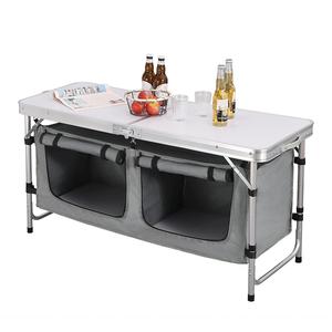 Venta al por mayor de fábrica, <span class=keywords><strong>mesa</strong></span> de Metal plegable con patas ajustables para barbacoa, playa, jardín, Reunión, cocina al aire libre, armario, persiana <span class=keywords><strong>enrollable</strong></span> con cremallera - Product Image 6