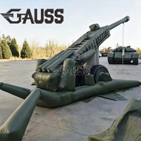 Cañón Inflable GAUSS M152 Personalizado, Modelo de Cañón de Alta Potencia para Ejercicios al Aire Libre con Bomba de Aire Eléctrica