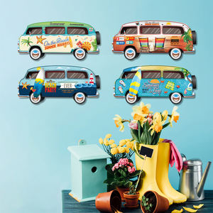 Tanda logam berbentuk spesial cetak UV personal Poster dinding garasi antik tanda plak pelat logam mobil sepeda motor klasik Retro - Product Image 4