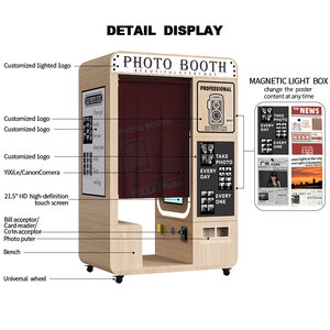 Cabina de Fotos con Impresora, Cámara Vintage, Autoservicio Automático, Kiosco de Fotos Instantáneas, Cabina de Fotos Digital - Product Image 2