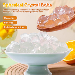 Ingrédients pour Bubble Tea au Goût de Raisin Vert, Faible en Graisse, Sucré, Cristaux de Konjac, avec Sucre en Sachet, Personnalisation Possible - Product Image 3