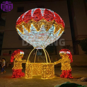 Outdoor Christmas <b>Led</b> Hot Air Balloon Motif <b>Lights</b> Customizable Color Easy Installation <b>Shopping</b> Mall Street Decorations Ip65 - Product Image 6