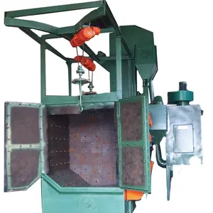 Q378C Double Blasting Machine / high efficiency grit blasting equipment