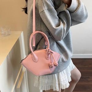 Bolso bandolera de mano tipo cubo de PU texturizado de alta gama para mujer, estilo primavera-verano 2026, que combina con todo - Product Image 6