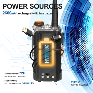 วิทยุสื่อสารแบบมือถือ BAOFENG UV-K68 5W สองช่องสัญญาณ UHF VHF พร้อมแป้นพิมพ์แบบเต็มรูปแบบ ทนทาน พกพาสะดวก ระยะไกล - Product Image 4