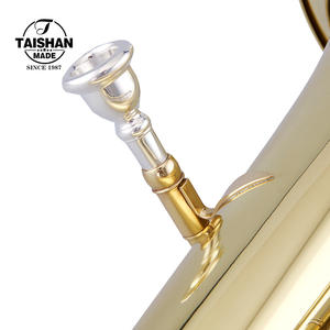 Vente directe d'usine, marque chinoise Taishan, instrument <span class=keywords><strong>à</strong></span> vent en cuivre laqué or, <span class=keywords><strong>euphonium</strong></span> avec 3 pistons verticaux - Product Image 2