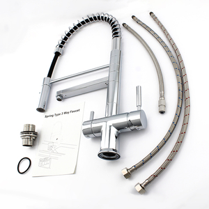 DOGO KS3301 คุณภาพสูงฤดูใบไม้ผลิน้ําบริสุทธิ์ <span class=keywords><strong>Triflow</strong></span> ก๊อกน้ําดื่มดึงออกดึงลง Sprayer 3 ทิศทางก๊อกน้ําห้องครัว - Product Image 5