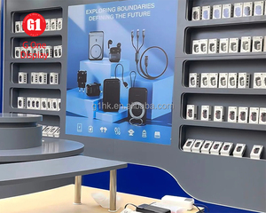 ชั้นวางแสดงสินค้าโทรศัพท์มือถือสมัยใหม่ เคาน์เตอร์อุปกรณ์เสริมโทรศัพท์มือถือแบบกำหนดเอง ชั้นวางแสดงสินค้าอิเล็กทรอนิกส์ติดผนัง - Product Image 4