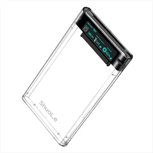 适用于9.5毫米7毫米2.5英寸SATA I II III PS4硬盘固态硬盘的新型USB 3.2 Gen C至SATA外部硬盘驱动器外壳适配器外壳