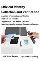 GPINXIN 21.5 23.8 27 32-inch Intelligent Self-service Kiosk Supermarket, Hospital, Bank, Touch Screen Queuing System Booth Kiosk