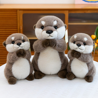 Usine Vente Directe Loutre En Peluche Jouet Mignon Étreignant Loutre En Peluche Jouet Doux Simulé Loutre avec Les Deux Mains Aimant En Peluche Jouet