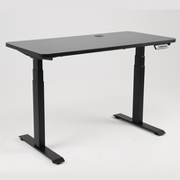Table de bureau d'ordinateur électrique moderne réglable en hauteur et en hauteur vers le bas