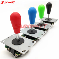 Manette de jeu ovale 5P à retard zéro en métal et plastique, directement de l'usine, pour machine de jeu 12V (version anglaise)