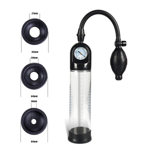 Handbal Vacuüm Zuigen Precisie Meter Penis Pomp Set Met Cock Ring & Masturbator Mouw - Product Image 1