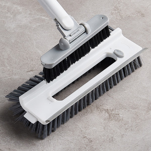 Cepillo para suelo de baño 5 en 1, multifuncional, para limpieza de azulejos, con mango largo y cerdas de nailon para juntas y superficies - Product Image 1