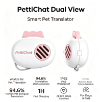 Traducteur intelligent pour animaux de compagnie PettiChat, alimenté par l'IA, étanche IP65, balise sans fil haute performance, 4G Bluetooth, autonomie de 20 heures
