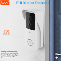Système de caméra de porte vidéo intelligente Tuya sans fil T32 pour la maison, étanche, 1080P, 5G, vision nocturne IR, caméra vidéo de porte Wifi