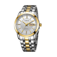 Relojes Mecánicos Minimalistas Personalizados OEM de 40 mm para Hombre, Calendario y Día de la Semana, Reloj Automático de Acero Inoxidable 316L con Correa Plateada