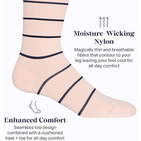 Chaussettes de compression graduées 15-20mmHg Chaussettes hautes au genou pour athlètes