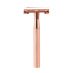 <span class=keywords><strong>Rasoir</strong></span> de sécurité à double tranchant pour femmes RTS en or rose, tête <span class=keywords><strong>papillon</strong></span>, lame à double tranchant, manche long - Product Image 5