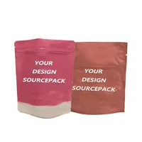 Sachet refermable brillant vert de 500g et 1000g, qualité alimentaire, résistant à l'humidité, écologique, pour salades, aliments pour bébés, aliments pour animaux de compagnie, chewing-gums