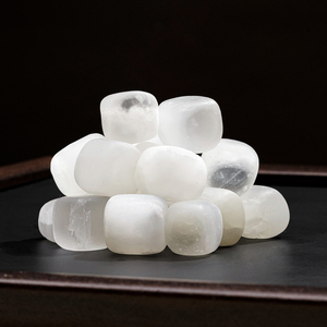 Оптовые натуральные целебные кристаллы: белый гипс, селенит, полированные круглые камни, драгоценные камни для фэншуй и домашнего декора - Product Image 5