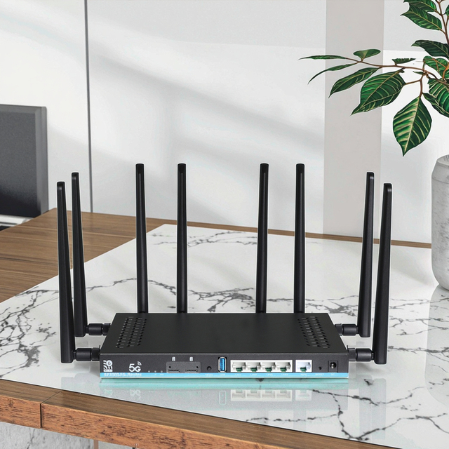 Compact WiFi 6 Router OpenWrt AX3000 with VPN 4G SIM Dual Band Z8102-AX-M2-T