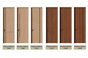 Nouvelles portes en bois à structure carbone-cristal, portes garnies de papier nid d'abeille et portes intérieures en bois à panneaux fendus sur mesure - Product Image 4