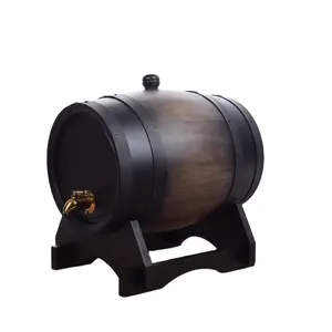 Fûts rétro en bois <span class=keywords><strong>de</strong></span> chêne <span class=keywords><strong>de</strong></span> 3L bon marché pour le vin et le whisky Logo laser personnalisé Seau à <span class=keywords><strong>bière</strong></span> Capacité <span class=keywords><strong>de</strong></span> <span class=keywords><strong>5L</strong></span> - Product Image 1
