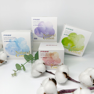 Serviettes hygiéniques en coton biologique sans parfum post-partum pour femmes du fabricant chinois - Product Image 5