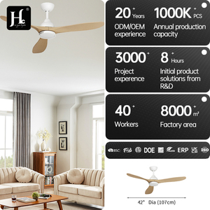 New product energy-saving DC motor with 3 blades, black, living room and <b>office</b>, 52 inch <b>ceiling</b> fan with LED <b>lights</b> - Product Image 4