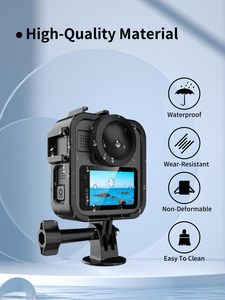 Kit de Protección YEAH para <span class=keywords><strong>Gopro</strong></span> Max2, Carcasa con Soporte Cold Shoe, Adaptador, Tornillo Largo para <span class=keywords><strong>Cámara</strong></span> <span class=keywords><strong>Deportiva</strong></span> Go Pro <span class=keywords><strong>Max</strong></span> 2 - Product Image 3