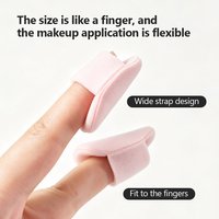 Ensemble d'éponges de maquillage personnalisées avec logo, 10 pièces, kit de houppettes, éponge de fond de teint en forme de goutte, mini houppette pour les doigts, utilisation humide et sèche, éponge à eau