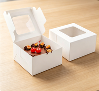 Dossiers pliables en papier kraft avec fenêtre transparente, fermeture magnétique recyclable - Emballage de haute qualité pour boulangerie et desserts