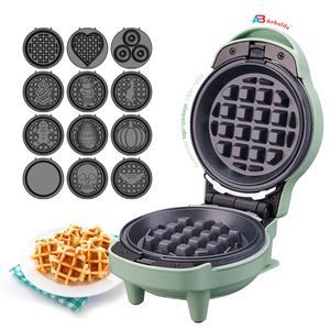 Mini fabricant de cadeaux de Noël pour Halloween Presse à gaufres détachable pour panini Grille-pain à sandwichs <span class=keywords><strong>Meilleur</strong></span> fabricant de beignets électrique - Product Image 4