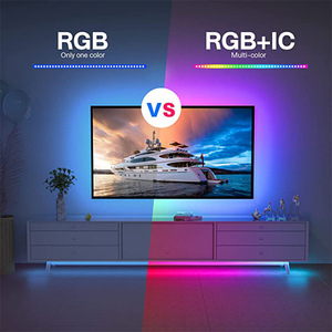 ไฟ LED RGBIC แบบยืดหยุ่น 5V USB WS2812B เปลี่ยนสีได้ แสงไหลแบบหายใจ แสงไฟตกแต่งโต๊ะทำงาน ควบคุมผ่านแอป Bluetooth - Product Image 5