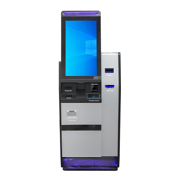 Maßgefertigter 27-Zoll Interaktiver Touchscreen-Bargeldzahlungsterminal Selbstbedienungs-Kiosk mit Passleser und QR-Code-Scanner