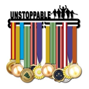 Conception personnalisée professionnelle médaille en métal cintre présentoir Marathon natation cyclisme <span class=keywords><strong>gymnastique</strong></span> course prix médaille support mural - Product Image 4