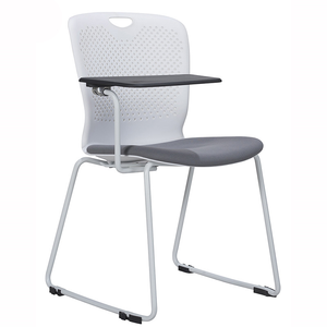 Chaise de formation en plastique de <span class=keywords><strong>bureau</strong></span> d'école chaise d'étudiant en plastique PP mobile réglable avec bloc-notes - Product Image 2