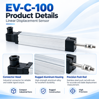 Capteur de déplacement linéaire EV-C-100 100 mm ±0,1 % IP54 pour Novotechnik TLH/TL Gefran LT Sakae LP Variohm ELPM Penny+Giles SLS