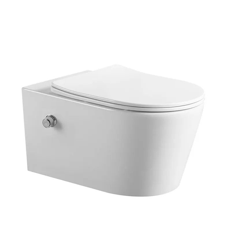 High quality sanitary ware washdown toilet ceramic wc European wall hung toilet with bidet