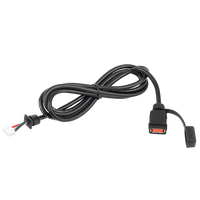 Câble de charge de voiture JINSTRON avec connecteur USB, isolation PVC/Nylon, tension nominale 12V pour utilisation électronique et industrielle