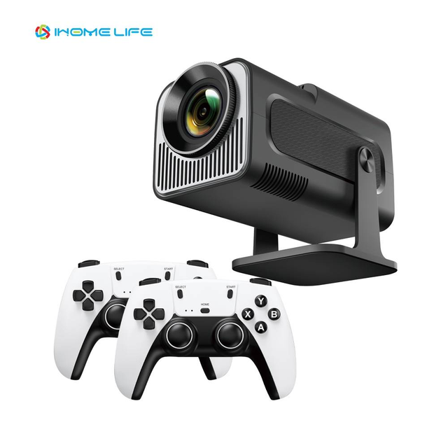 IHOMELIFE Smart HY320MINI Gaming Projector Android 11 6000 Lumens 8GB Storage Portable 720P 36000+ Games
