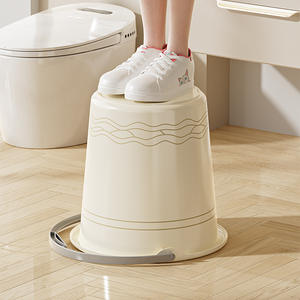 Seau en plastique bleu épaissi 10-15L, durable pour la maison, la salle de bain, les dortoirs étudiants - Product Image 5