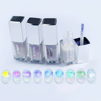 Poudre à Effet Miroir Liquide Transparent Glacé Série Bojun MM pour Nail Art Donut Glacé, Sans TPO, Certifié MSDS, Vente en Gros en Vrac