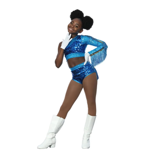 Uniformes de baile Majorette personalizados directos de fábrica: ropa de rendimiento de calidad superior para competiciones de jazz <span class=keywords><strong>latino</strong></span> y Majorette - Product Image 6