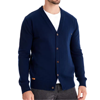 Herren Casual Einfarbiger Atmungsaktiver Dünner Woll-Mohair Cardigan Pullover V-Ausschnitt Oberbekleidung Knopfleiste Lange Ärmel Herbst