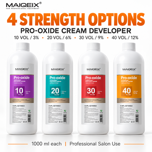 MAIQEIX Revelador <span class=keywords><strong>de</strong></span> <span class=keywords><strong>Cabello</strong></span> <span class=keywords><strong>de</strong></span> Grado Premium 3%/6%/9%/12% Crema Oxidante con Peróxido para Cubrir Canas, Aclarar <span class=keywords><strong>Cabello</strong></span> Oscuro y Decolorar - Product Image 1